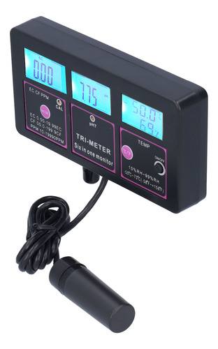 Testador De Qualidade Da Água 6 Em 1 Multifuncional Ph Temp