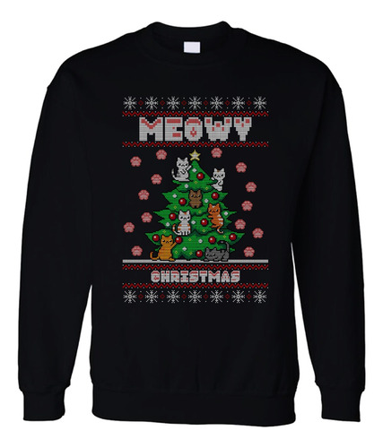 Sudadera Anime Navidad Ugly Christmas Sweater Gatitos 04