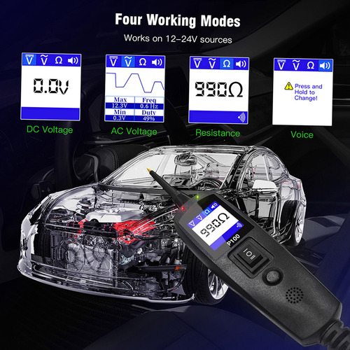 Probador De Sistema D/circuito Eléctrico Topdiag P100 P/auto
