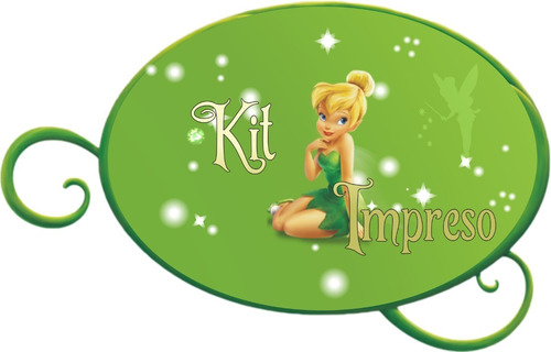 Tinkerbell Kit Impreso Para 20 Niños Personalizado