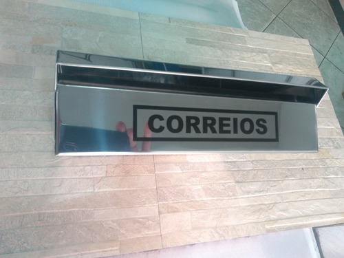 Caixa De Correio Em Aço Inox Acabamento Para Muro