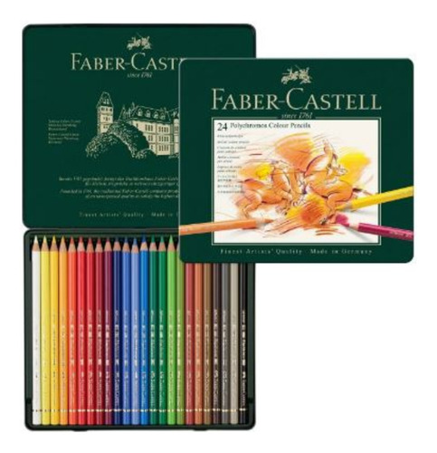 Lápices Colores Polychomos Faber-castell 24 Pzas. Arte R Colores