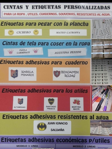 Cintas Y Etiquetas Personalizadas