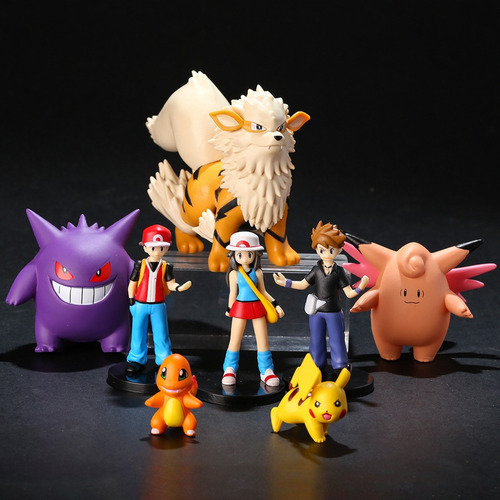 Gift 8 Peças De Brinquedos De Ação Pokémon Gengar Arcanine