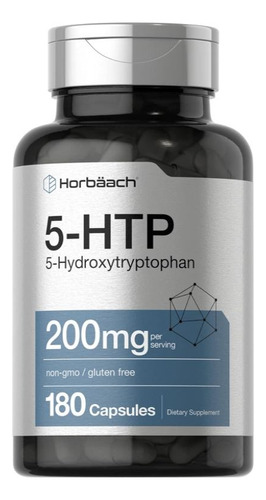 5 Htp 200mg Horbaach 180 Capsul Maxima Potencia Mejora Sueño Sabor Neutro