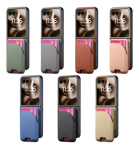 Funda De Teléfono Con Soporte Para Motorola Razr 60 50 40, Ultra Magnética, Funda De Piel