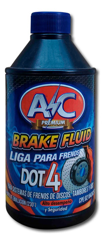 Liga Liquido Fluido Freno Dot 4 Original Ac 355ml