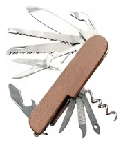 Comprar Cortaplumas Navaja Multifunción Madera Camping 11 Usos