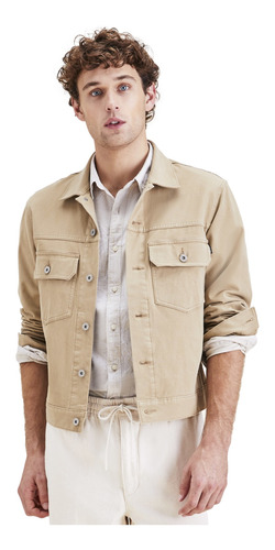 Chaqueta Hombre Trucker Regular Fit Khaki Dockers