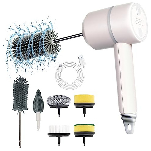 Super Electric Spin Scrubber 1000rpm 6 Cabezales De Cep...