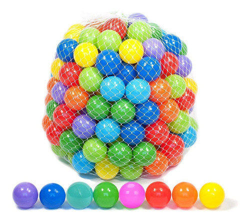 50 Suaves De Plástico De Mini Pelotas De Juego W 8 Col...