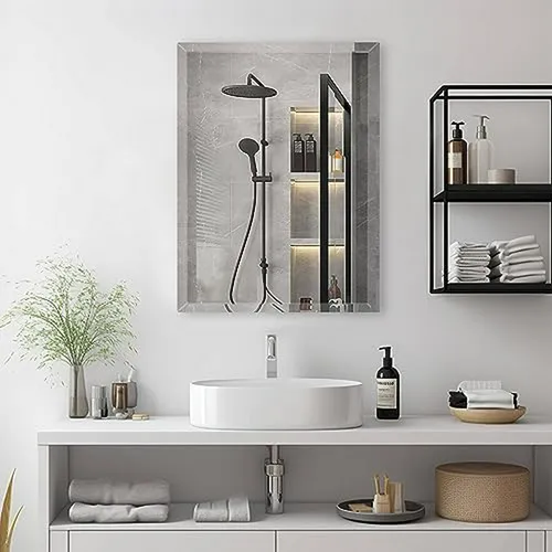 Espejo De Pared Sin Marco De 16x24 Pulgadas Con Borde Bisela