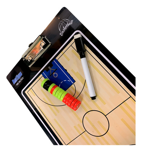 Imagen 7 de 10 de Tabla Pizarra Táctica Entrenador Basketball - Mundo Trabajo