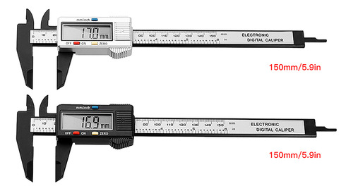Calibrador Digital Vernier De 150 Mm, Pantalla Led De Alta P