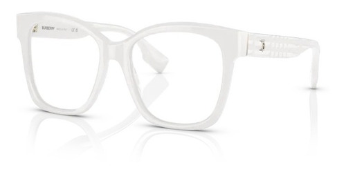 Lentes Burberry Be2363 3007 Blanco Sylvie Oftalmico Color Blanco 3007