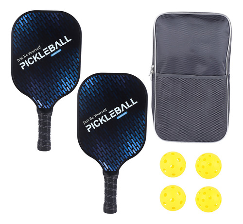 Juego De Palas Pickle Ball De 2 Piezas, Duraderas, De Carbon