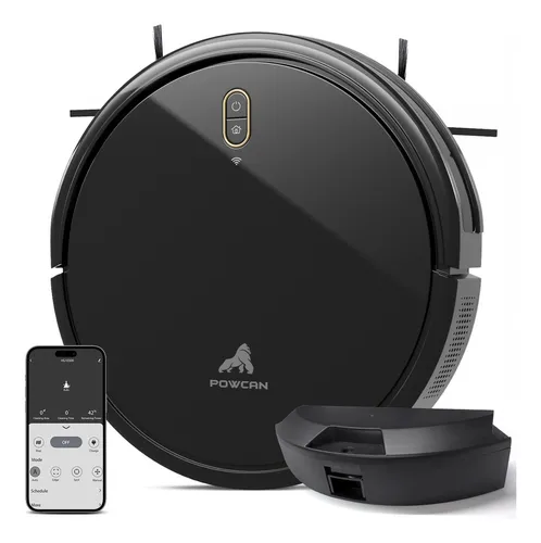 Aspirador Robô POWCAN HG10300 Inteligente 2 em 1 LiDAR 3000Pa Wi-...