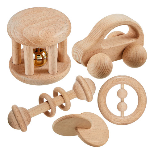 Juguetes Montessori De Madera Para Bebs De 0 A 6 A 12 Meses,