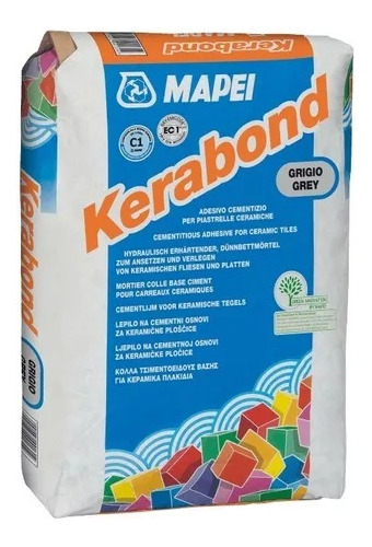 Pegamento Porcelanato Kerabond Plus Gris 30 Kg Mapei