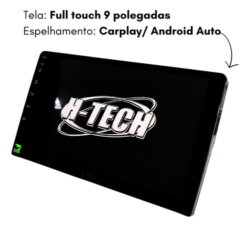 Multimídia Android 32gb 3gb Ram H-tech Usb Bluetooth Touch