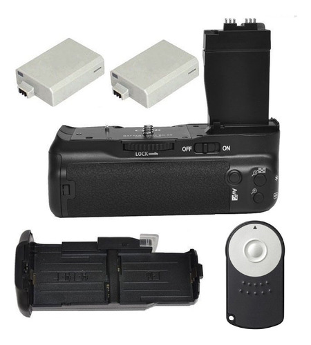 Grip Canon T2i T3i T4i T5i + Control Remoto + 2 Batería