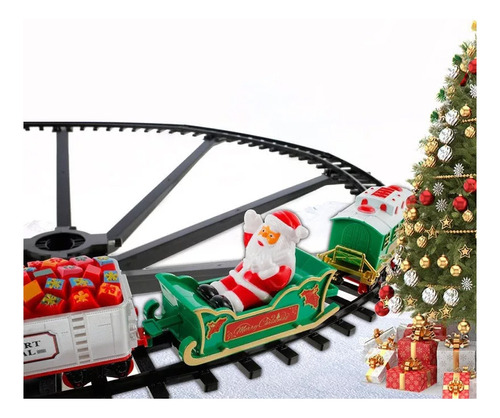 Set De Tren Eléctrico De Regalo De Navidad Para Niños