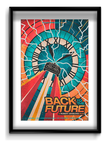 Cuadro Back To The Future Poster 30x40 (marco+lámina+vidrio)