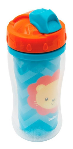 Copo Parede Dupla 320ml Buba Animal Fun Leão 12m+