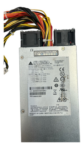 Fuente Hp Dl160 G5 650w 457626-001 446635-001 Dsp-650mb A (Usado)