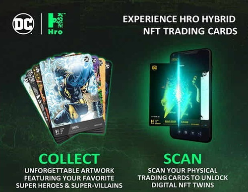 Muestra 24 cartas coleccionables Boosters Hro Nft DC The Batman