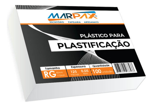 Polaseal Plástico Para Plastificação Rg 80x110 0,05mm 100un