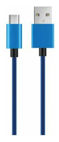 Cable Usb A Micro Usb 2.0 Diseño Textil Azul Dblue