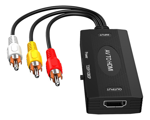 Convertidor Rca A Hdmi / Hdmi A Rca Adaptador 3rca Para Tv