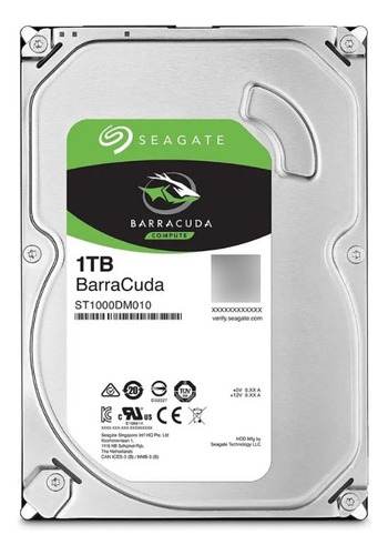 Disco Duro 3.5 Seagate 1tb Sata 3 Barracuda 7200 Rpm 64mb