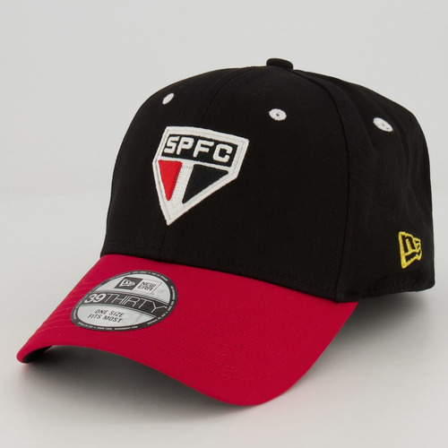 Boné New Era São Paulo Soberano Preto E Vermelho