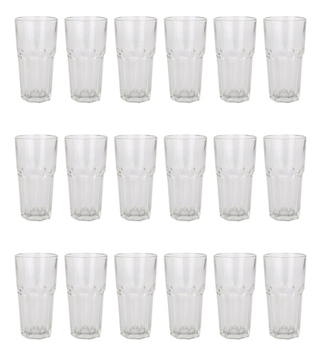 Vaso Trago Largo 330 Ml Vidrio Gaseosa 2611 Durax X 18 Unid.