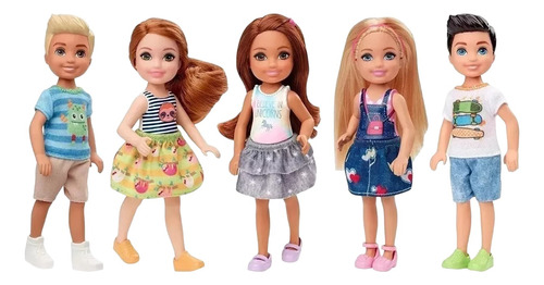 Muñecos Barbie Club Chelsea Amigos Mattel