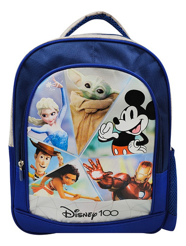 Mochila Infantil Disney 100 Jacquard Grande 40 X 30 Cm