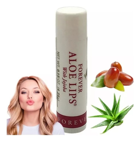 Forever Aloe Lips Aloe Vera Cera De Abelha Jojoba