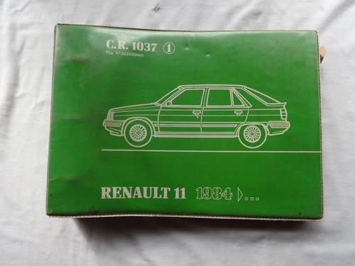 Catalogo Piezas Renault 11 Manual Despiece Cr1037 R11 1984 