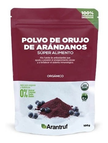 Polvo De Orujo De Arandanos 100% Orgánico - Agronewen.