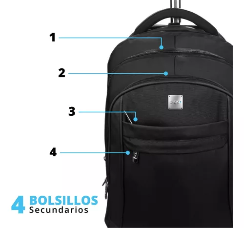 Mochila Maletin Porta Notebook Carro Viaje Valija Cabina Travel