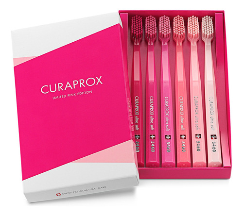 Escova Curaprox Pink Edition Cs 5460 Ultrasoft Com 6 Unidade
