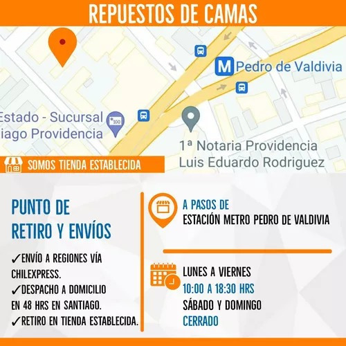 Imagen 4 de 6 de Pata Central Para Cama Rosen Y Cic. Altura Útil: 8.5 Cm