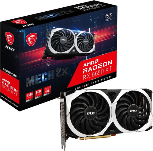 Msi Gaming Radeon Rx 6650 Xt 8gb Mech 2x Oc Gddr6