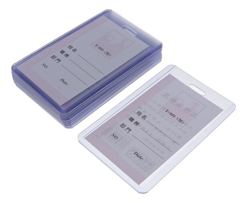 Juego De 10 Tarjeteros De Pvc Transparentes For Tarjetas De
