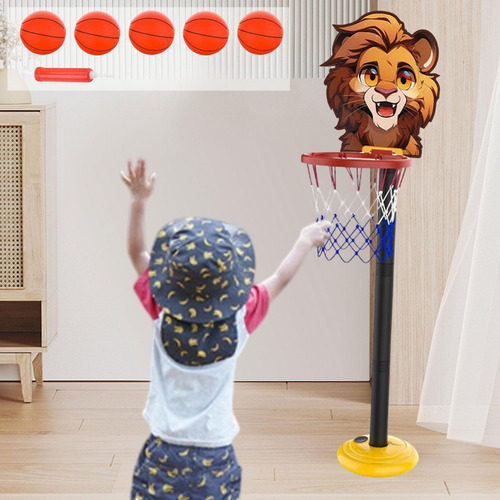 Juego De Aro De Baloncesto Para Niños, Red De Marrón