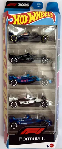 Hot Wheels Formula 1 F1 Pack 5 2025 2026 | Frete grátis