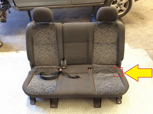 Asiento Respaldo Trasero Detalle Chevrolet Meriva Mod 04-08