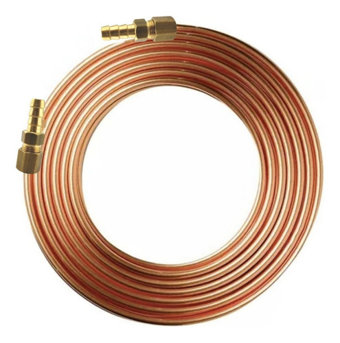 Kit Cano De Cobre 3/8 Gás De Cozinha 11 M+ Bico P/ Mangueira